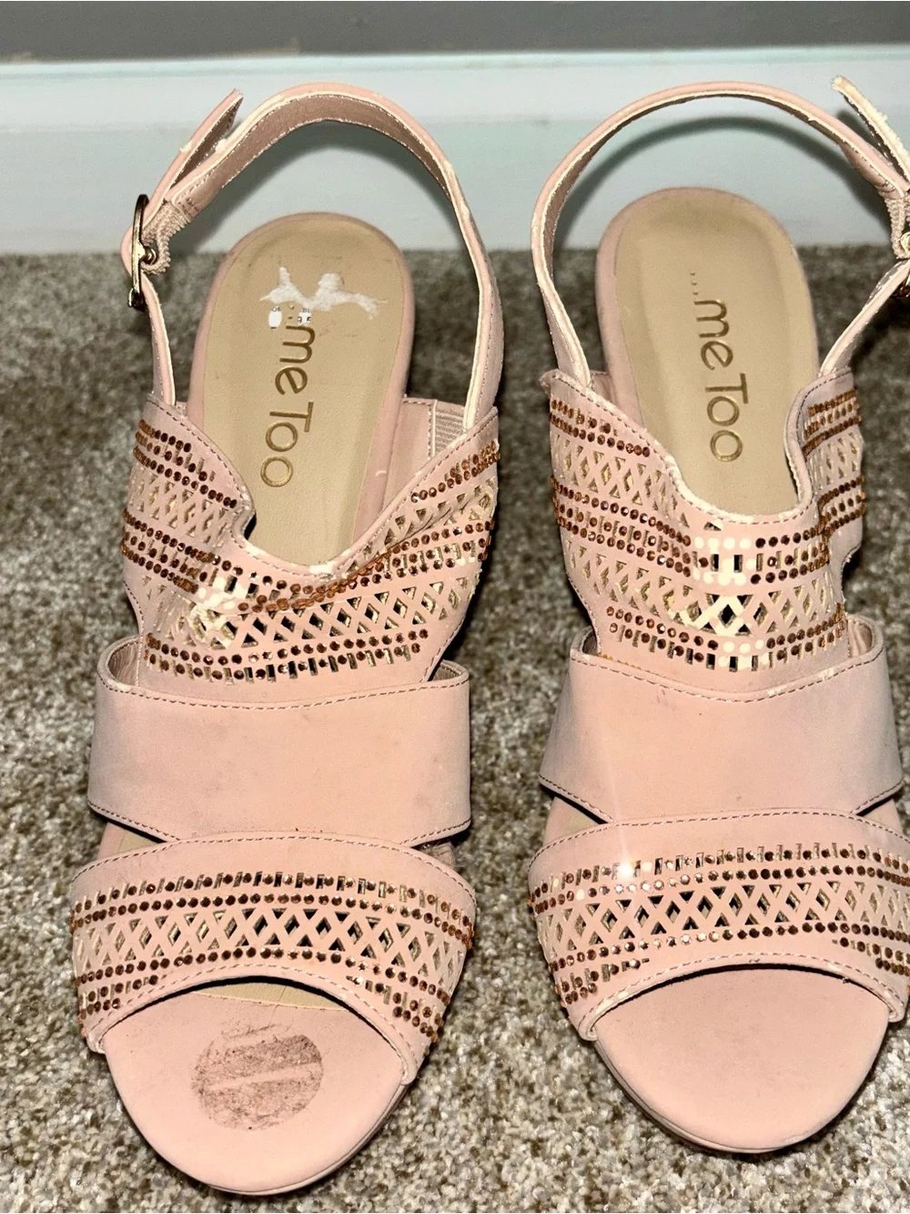 Women’s tan Wedge Sandals - Picture 2 of 3